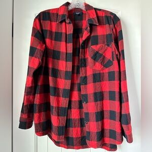 EUC Madewell Flannel in Red/Black Buffalo Check Size S